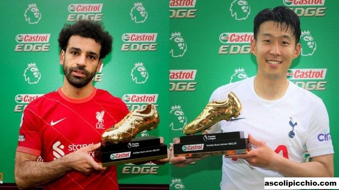 Pencetak Gol Terbanyak Liga Premier 2021/22 Salah Dan Son Berbagi Sepatu Emas